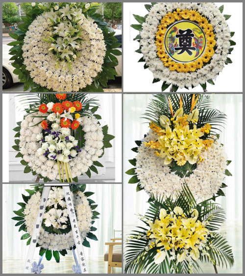 湖南永州祁阳县潘市镇铜锣山村花圈速递